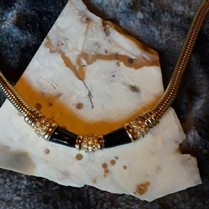 Chunky gold necklace costume jewelry